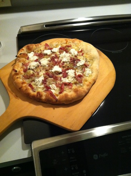 1st pizza in new oven