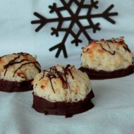 Chocolate Dipped Coconut Macaroons 2